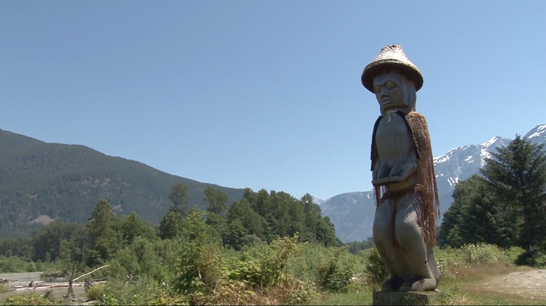 Spuct Totem Pole featured in Bella Coola’s Totem Carving.