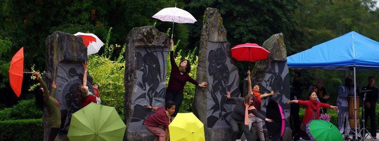 Le Projet Parapluie à Burnaby pour la Fête de la culture de la C.-B. 2018. Photo par Yvonne Chew
