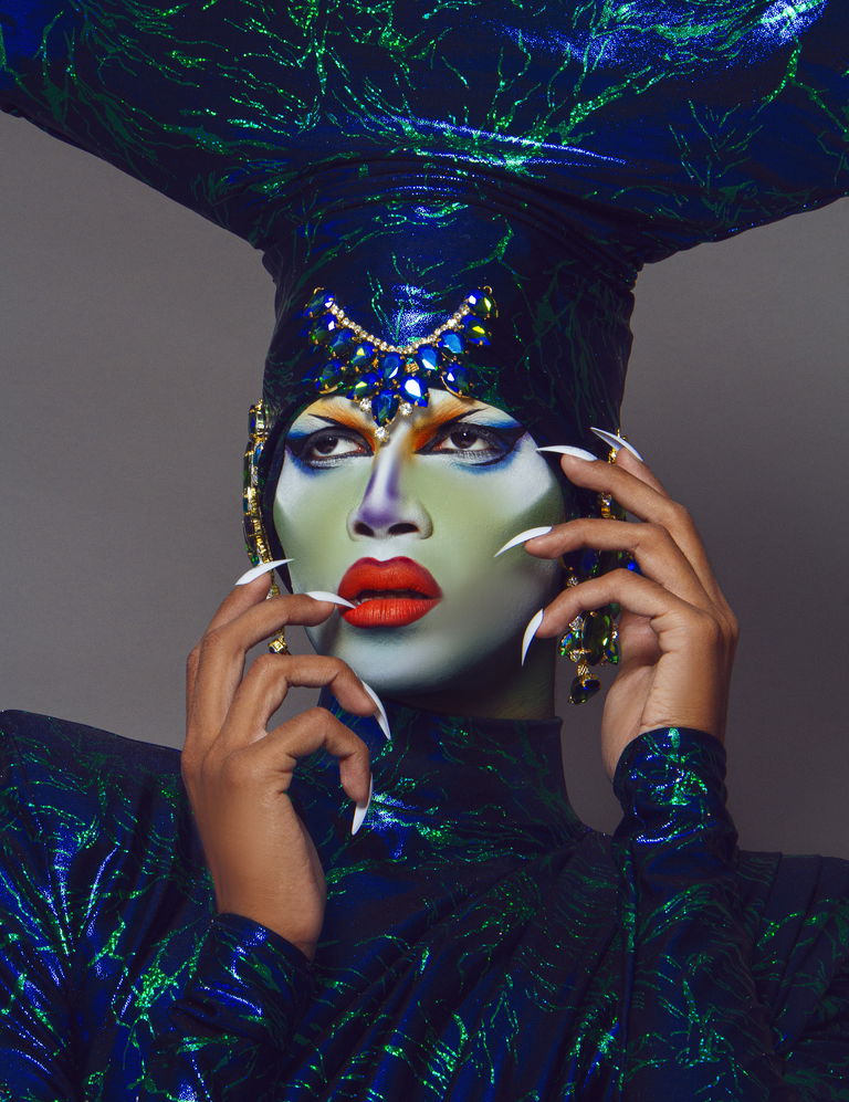 Toronto’s reigning Satanic Supreme and club kid Bom Bae. Pride Tea Dance. Photo courtesy of the author.