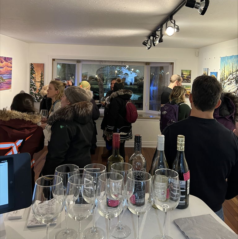 Fall 2023 opening reception at The Gallery. Photo courtesy of Ainsley Dempsey.