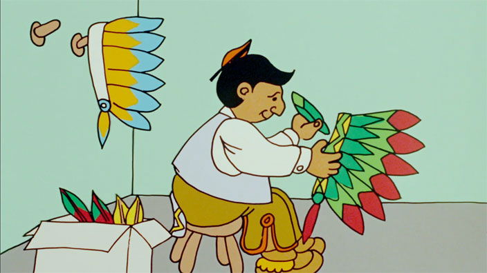 Still from “Charlie Squash Goes to Town”, 1969.