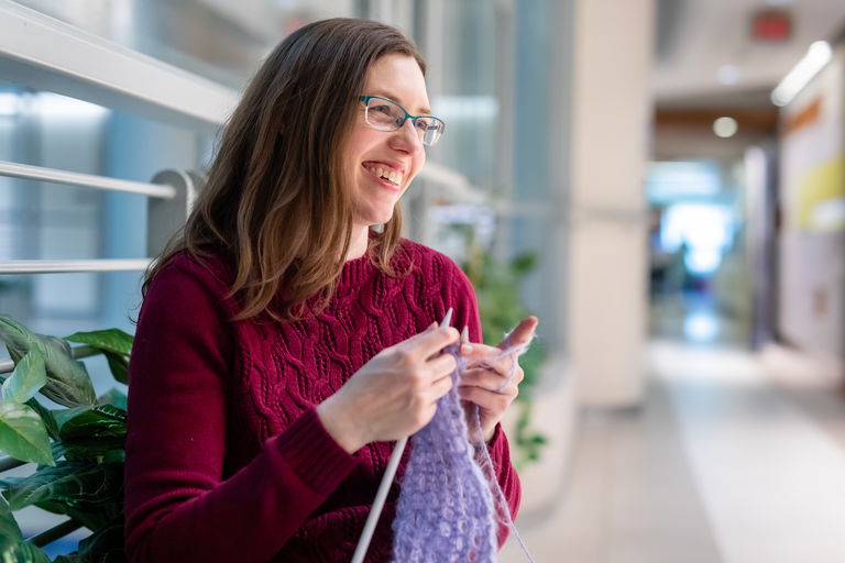 Aubrey at Princess Margaret Cancer Centre. Photo Courtesy of Stephen Dagg/The PMCF