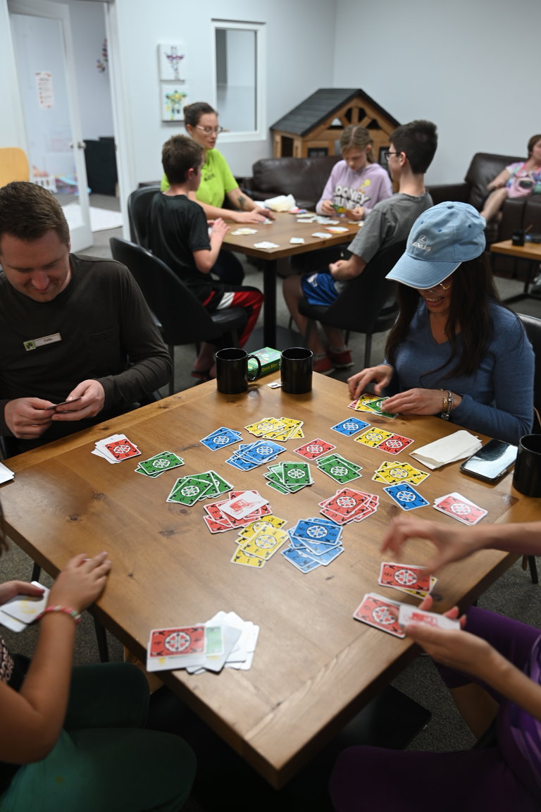 Family fun at the Dutch Blitz tournament. Photo courtesy of the City of Morden.