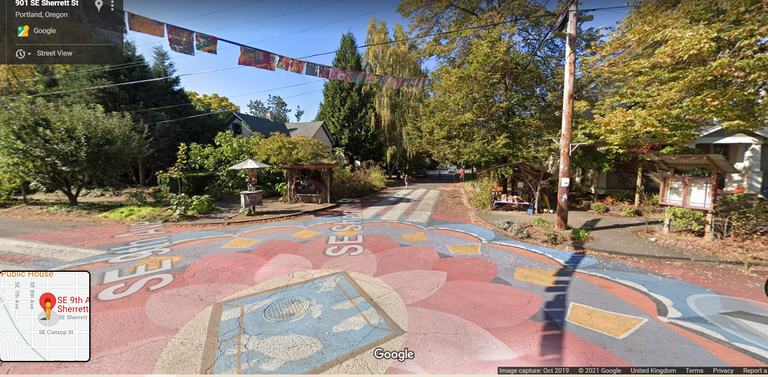 Google Street View of the Share-It-Square intersection. Photo courtesy of the author.