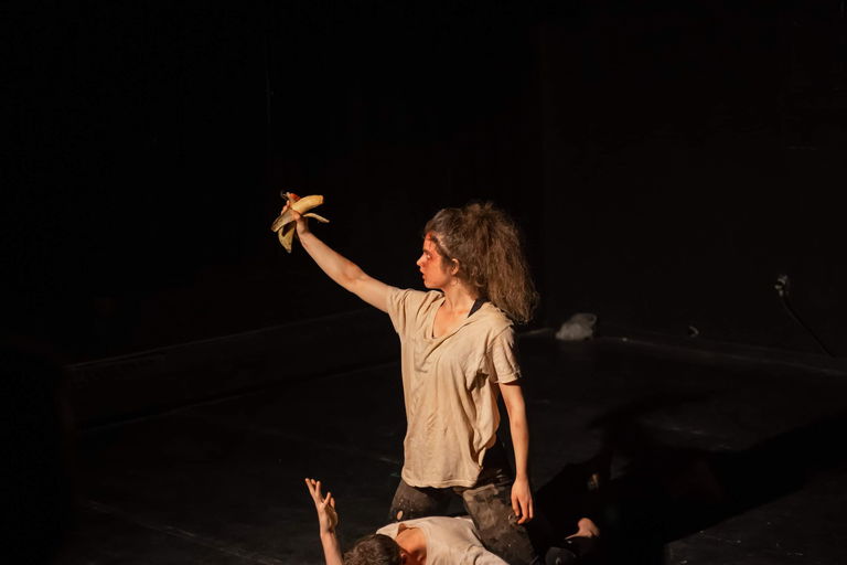 Bauer performs in Awake (Festival de la Bete Noire). Photo courtesy of Rebecca Bauer.