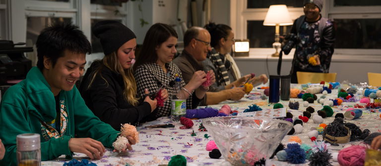 Pom Pom Party, Nuit Blanche Winnipeg, MB, 2018. Photo: Liz Tran