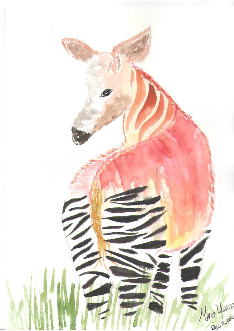 Artist: Ming Yeung, Year of work: 2022 December, Medium: watercolor on watercolor paper,