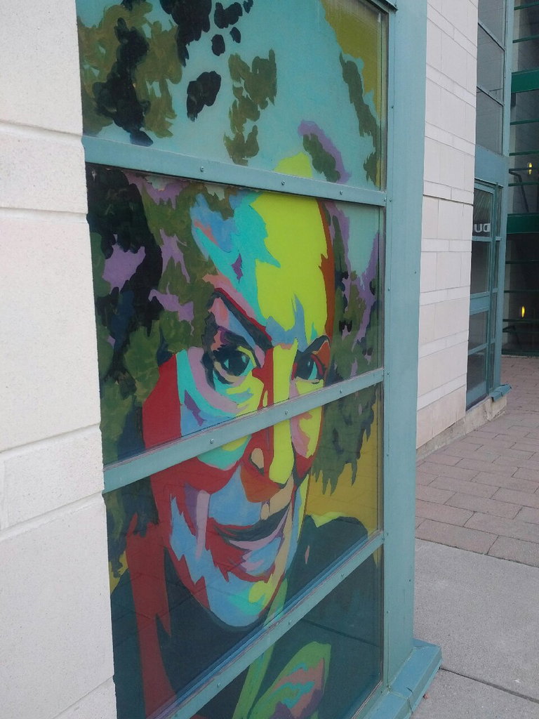 Mural of Margaret Atwood