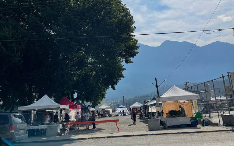 Lillooet Farmers Market View from Main Street