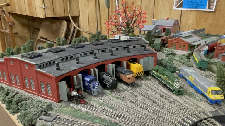Model train installation