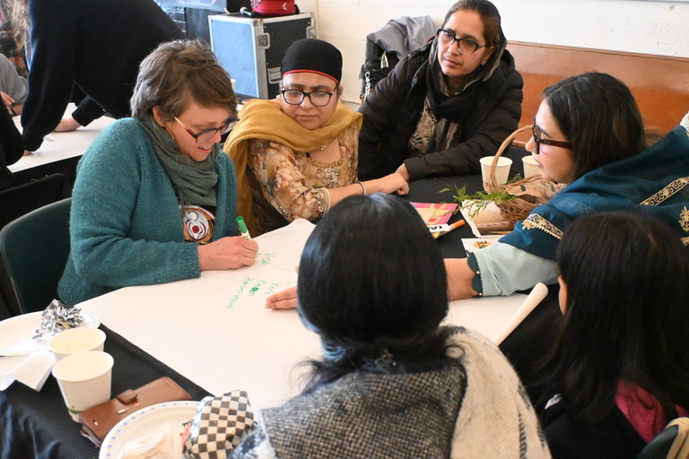 Culture Cafe with people connecting and generating ideas for the Culture Expo