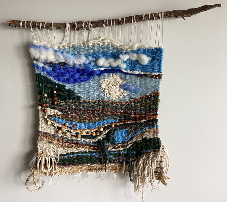 Woven mixed media