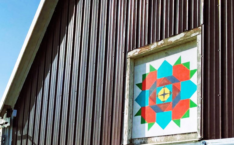 Barn Quilt stock photo