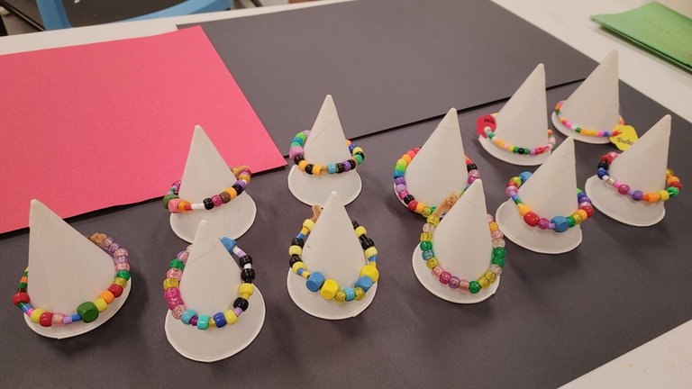 Photo credit: Ming Yeung and created by Ming Yeung and her students 2022 in 'Art Exploration' class, City Centre Community Centr