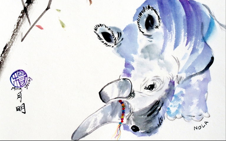 Photo credit: Ming Yeung, Artist: Ming Yeung, Year of work: 2015,  Watercolor on rice paper