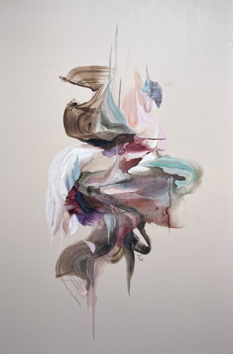Laura Wood. Oil painting featured in Becoming.