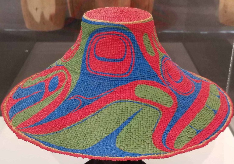 Whirlpool Hat by Robert Davidson, Hat woven by Selina Peratrovich c.1990