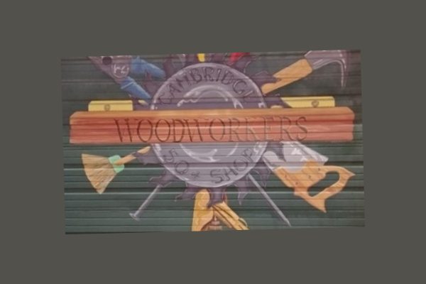 photo of woodworkers mural