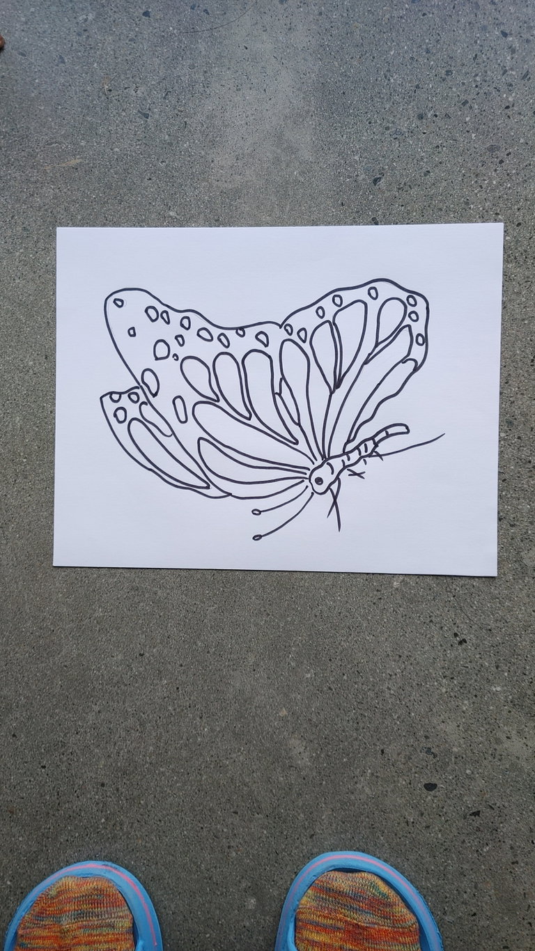 Created and photo taken by Ming Yeung 2022 - A sample of stencil for self-guided