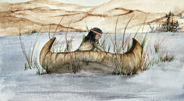 "Gathering Wild Rice"