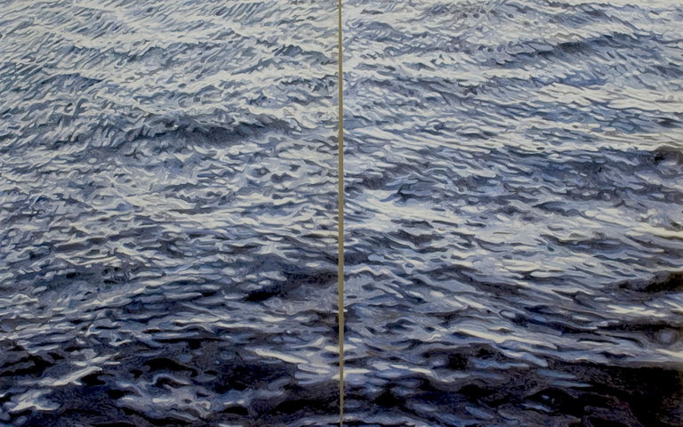 A close-up of an illustration of a water surface.