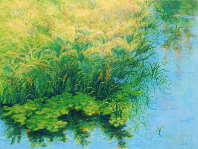 Oil paint on canvas, 30"h x 40"w