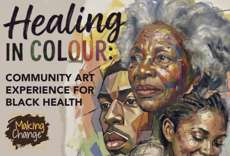 a poster of Black faces down in different art styles
