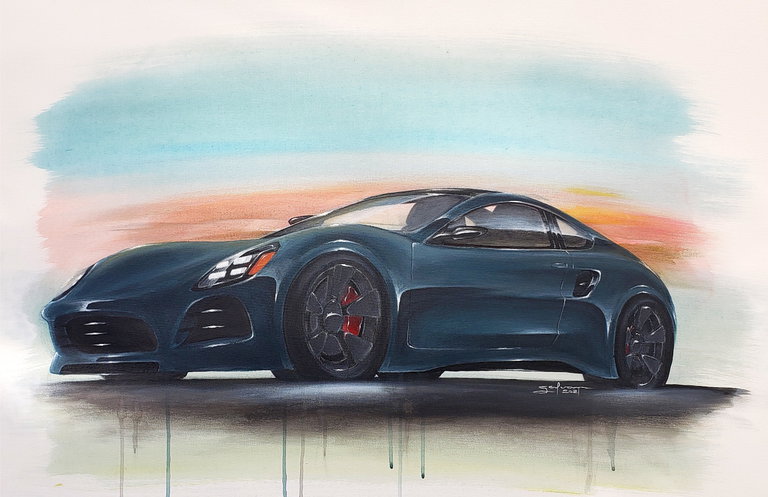 Illustration of a Sports Car