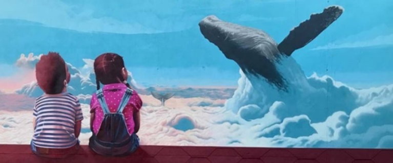 Mural of Whale