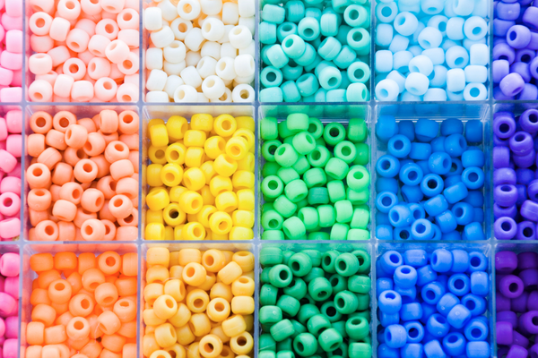 Image of rainbow beads